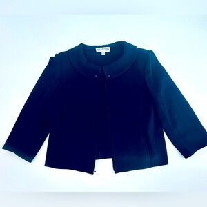 St. John Collection Navy Knit Jacket - size 10